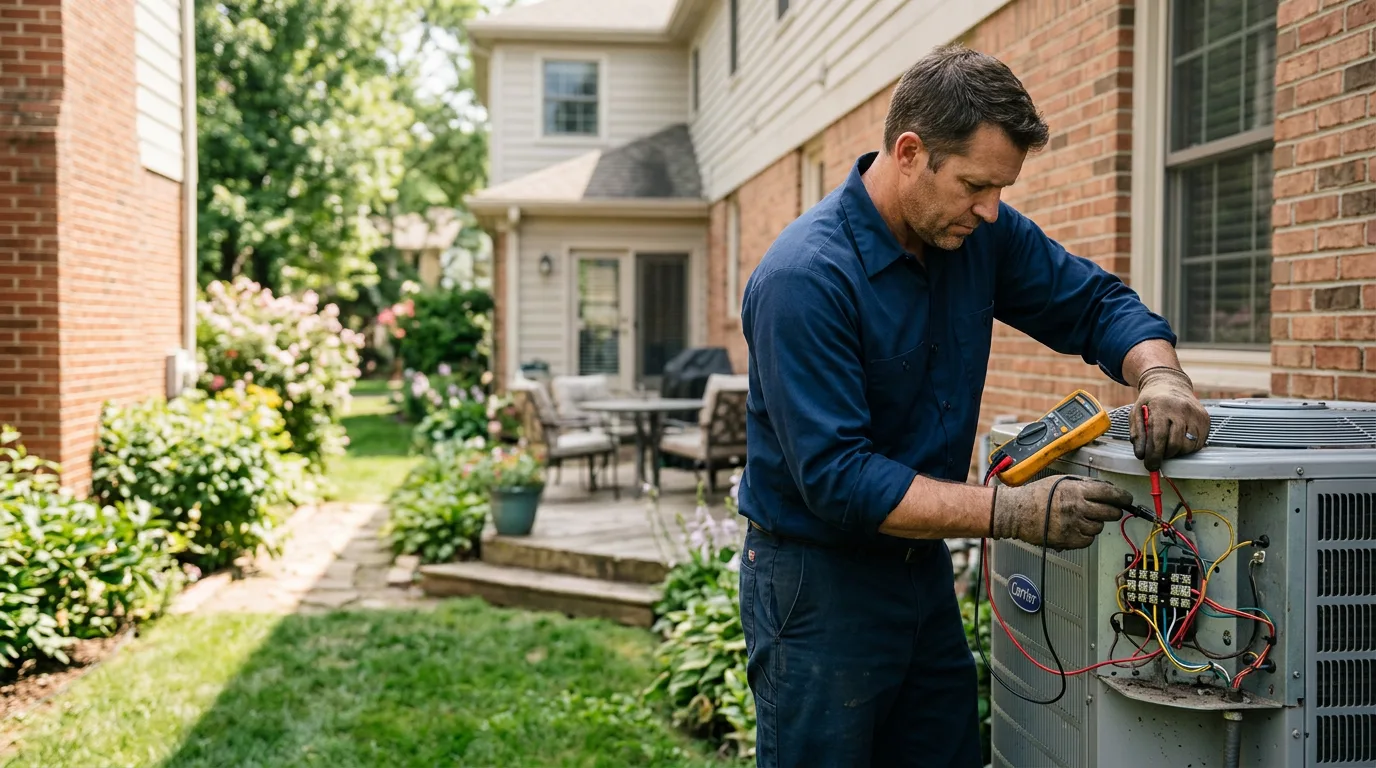 HVAC technician working near Montoursville, PA
